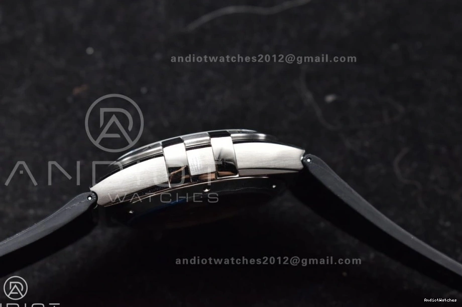 Constellation Black Strap Gummy on 1:1 A8900 Black VSF Edition Ceramic Black Dial HighPerformance SS Best Super 545 Clone 0412